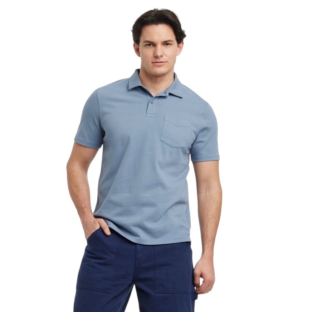 Goodfellow & Co Vintage Polo Short Sleeve Tee Medium